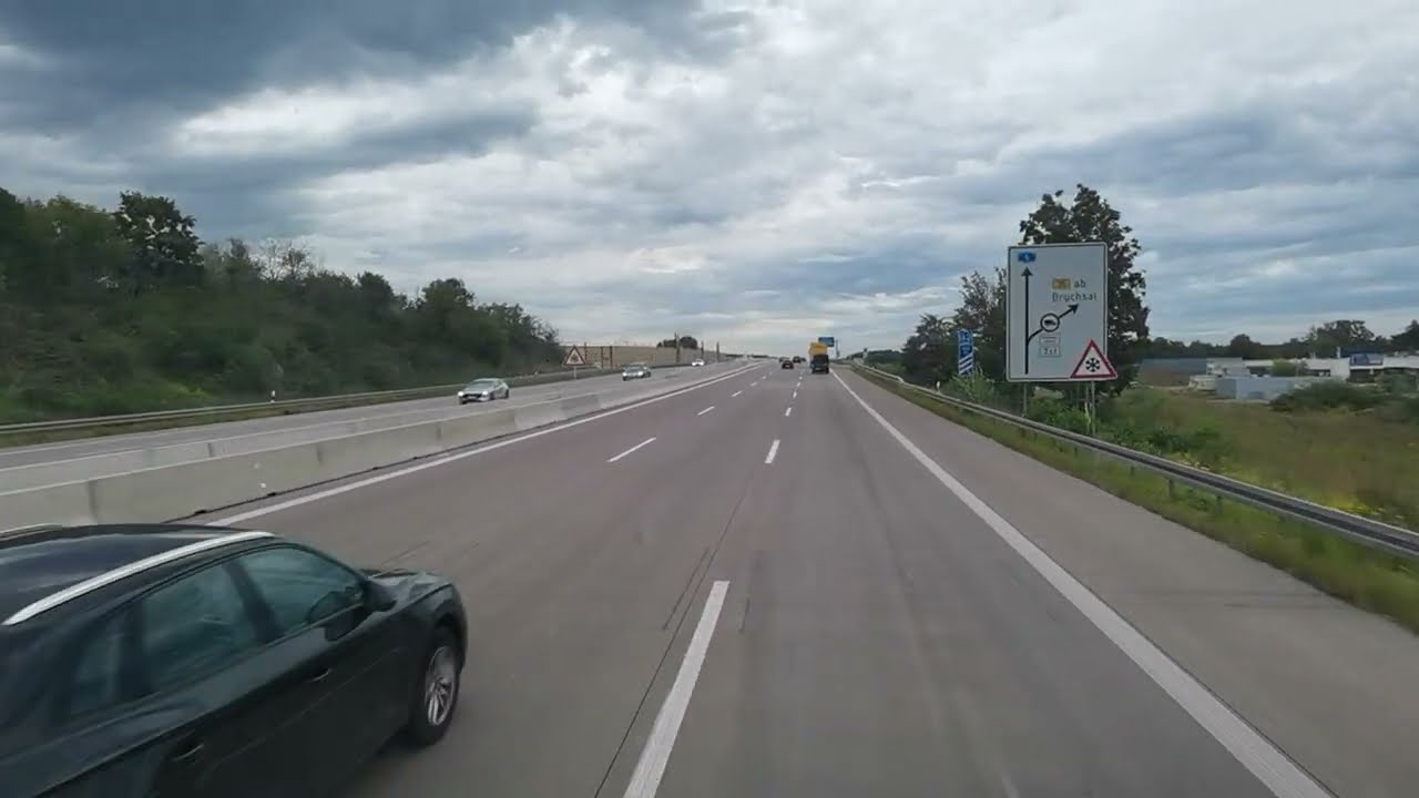 Mercedes Actros 1853 - Fahrt Rheinfelden nach Freudenberg NRW - Karlsruhe bis AS Kronau