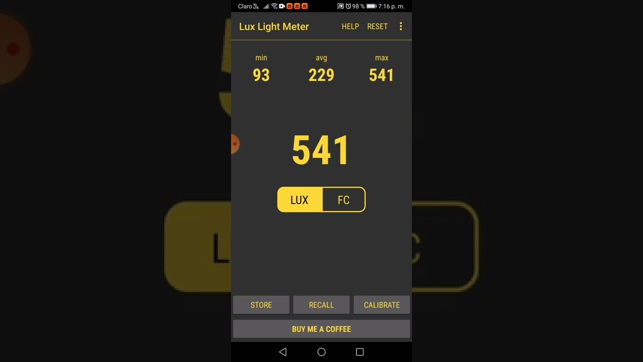 App luxometro medir la luz real