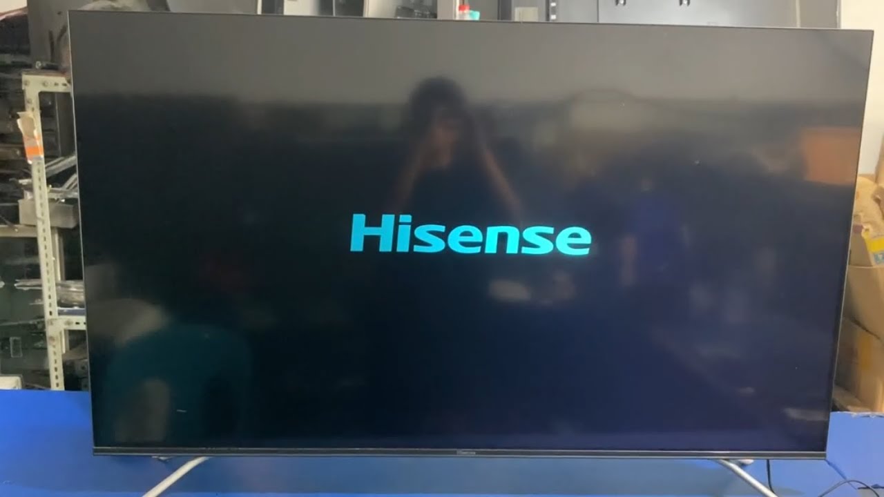 Perbaikan hisense model 55A6502EA hanya muncul logo sebentar lalu stanby 