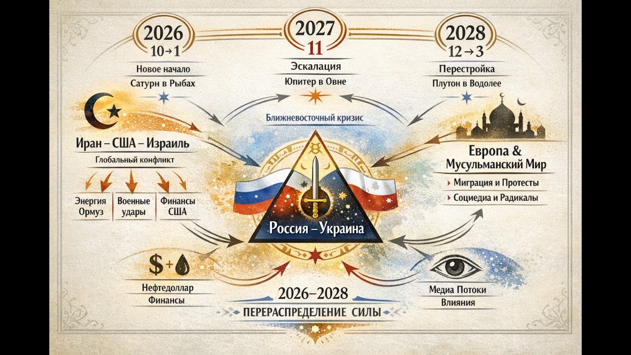 Конфликты Иран-США-Израиль, России-Украины! Пралайя: