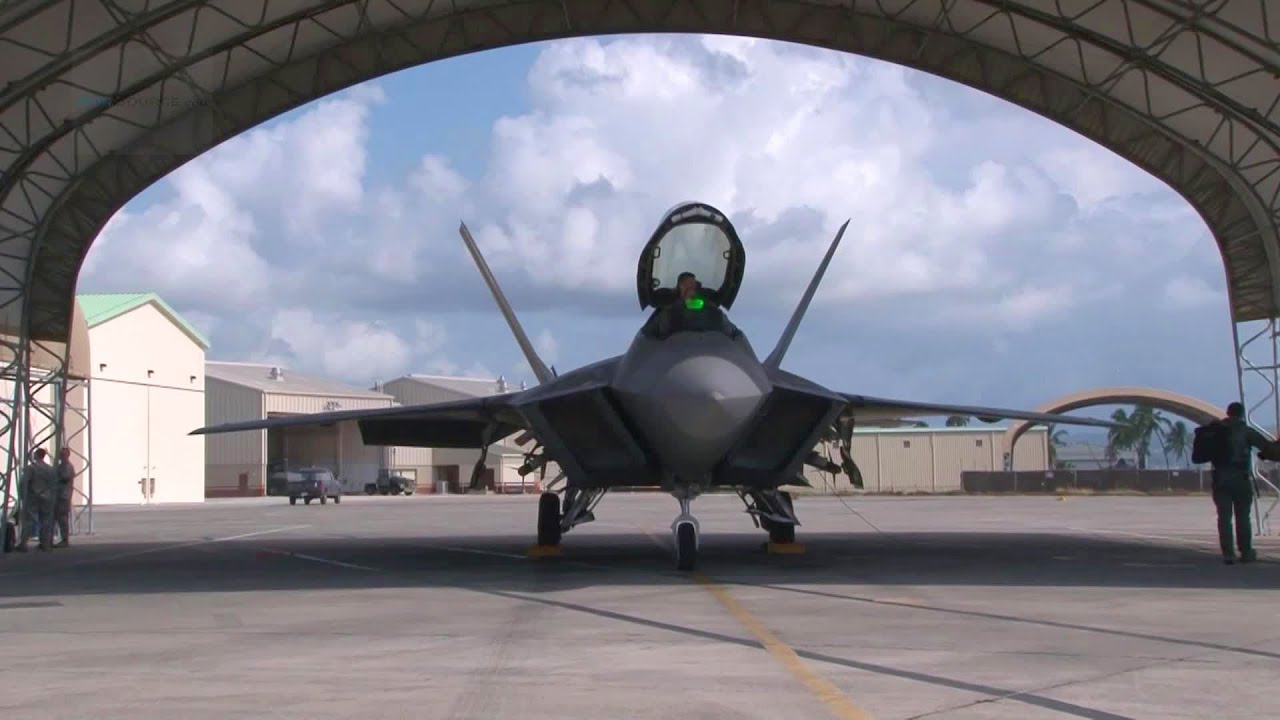 Final 4 F-22 Raptors Delivery to Hawaii Air National Guard (2012)