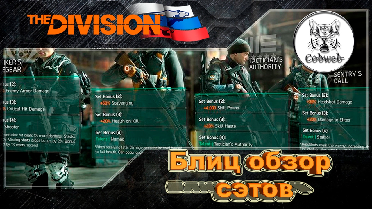 The Division Блиц обзор сетов