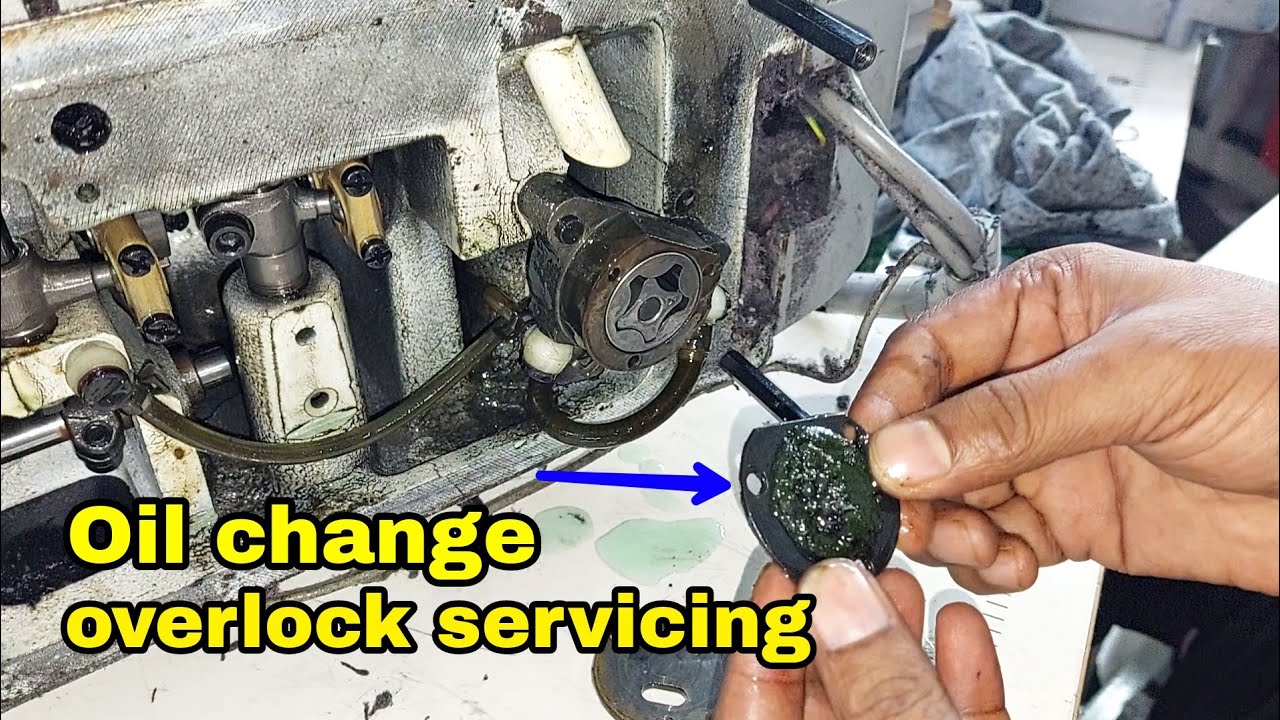 overlock machine servicing & Oil change