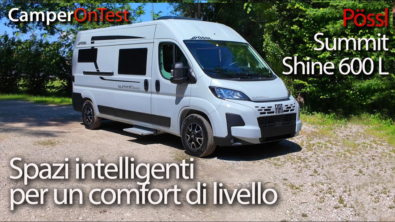 Pössl Summit Shine 600 L: soluzioni salvaspazio per offrire la massima abitabilità in 599 cm