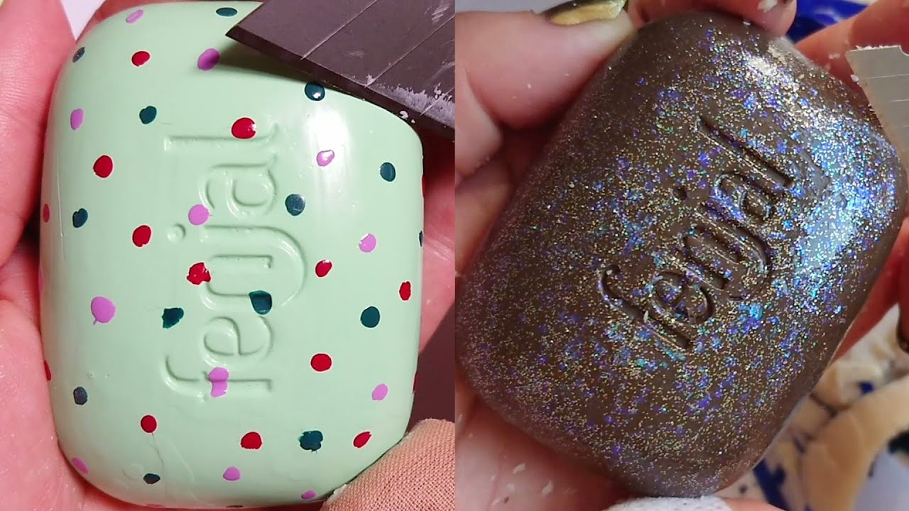 Soap Carving ASMR Relaxing Sounds no talking Satisfying ASMR Video