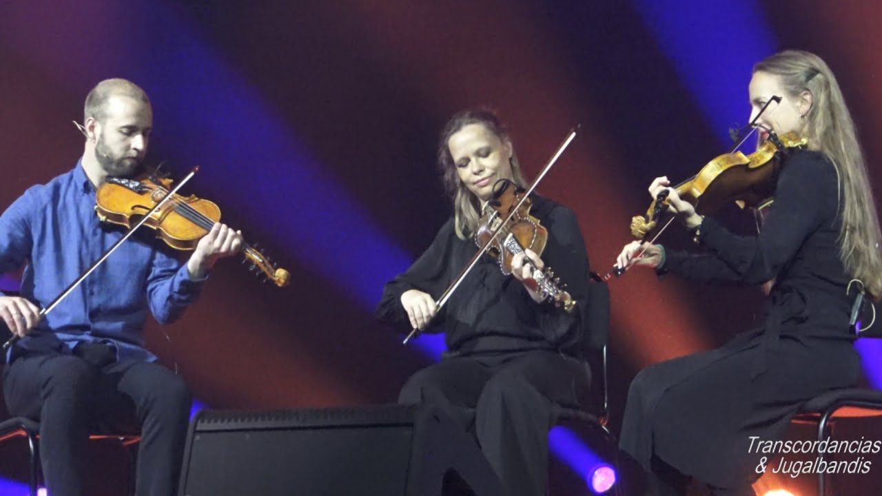 Anne Hytta / Tuva F&aelig;rden / Sivert Holmen - hardanger fiddle trio at F&oslash;rdefestivalen 09/07/2022