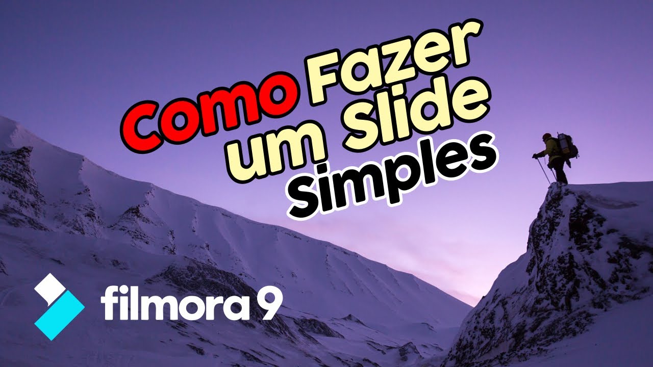Tutorial Filmora 9 - Como fazer um slide de fotos simples (Slideshow) | Iniciante em edição
