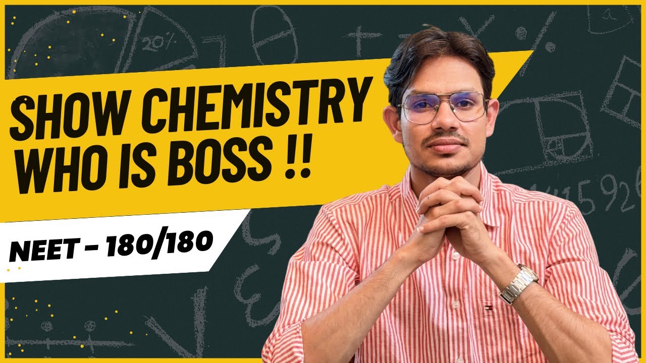 SHOW CHEMISTRY WHO IS BOSS🔥| NEET | CHEMISTRY | NEET 2026 | 180/180 | BY VAIBHAV RAAZ SIR 