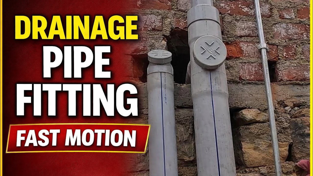 PVC Drainage Pipe Fitting in Fast Motion | Step by Step#subscribe #plumbing #viral 
