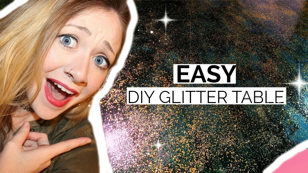 DIY GLITTER TABLE (THE EASY WAY)  | Laci Jane