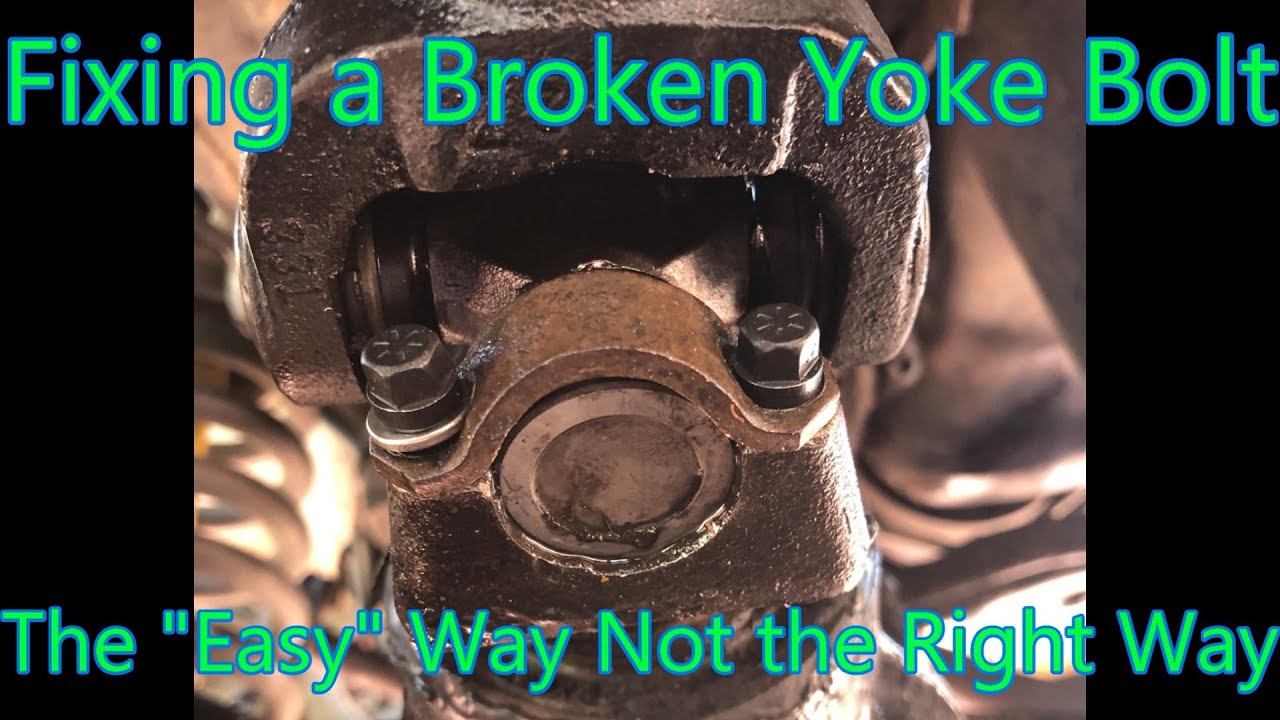 Removing a Broken Bolt From an Axle Yoke