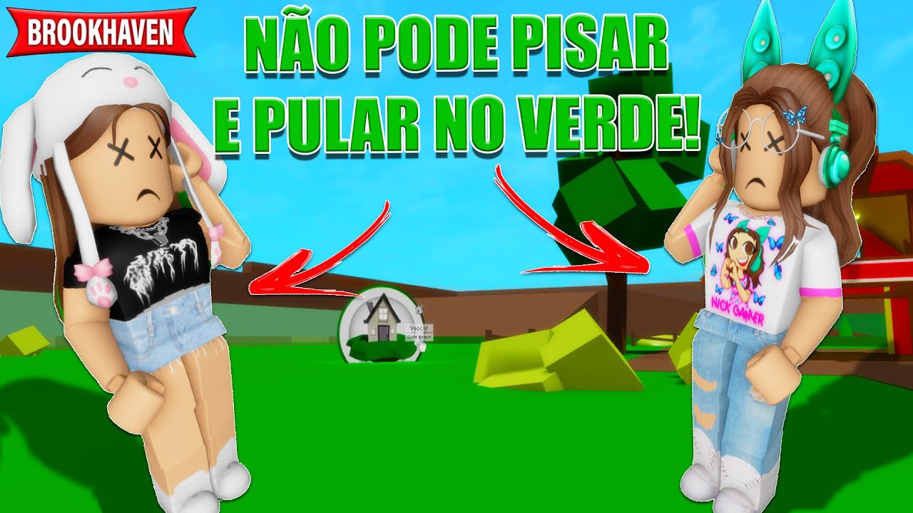 NÃO PODE PISAR E NEM PULAR A COR VERDE NO BROOKHAVEN (Brookhaven RP) - Roblox