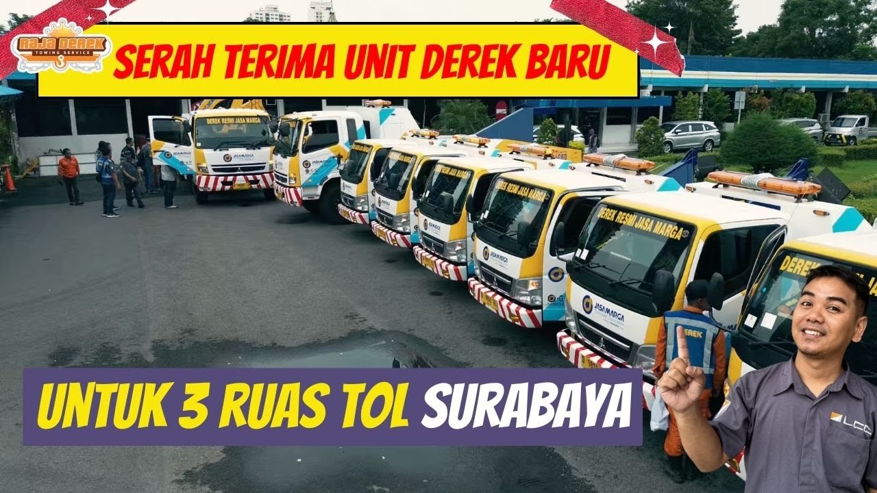 Serah Terima Unit Derek Baru Untuk 3 Ruas Tol Surabaya #jalantol #derek #surabaya #serahterima #tol