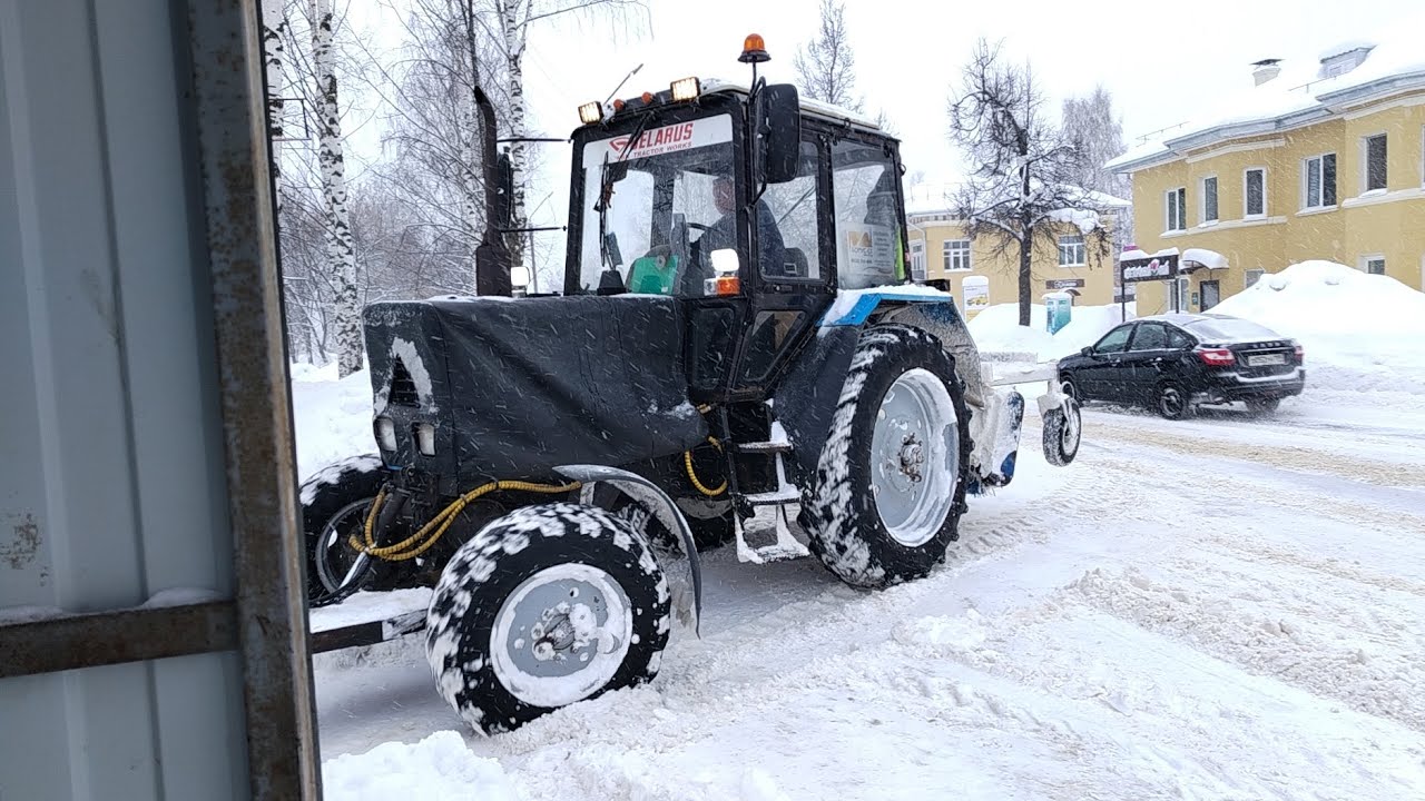Очистка дорог от снега 349 часть