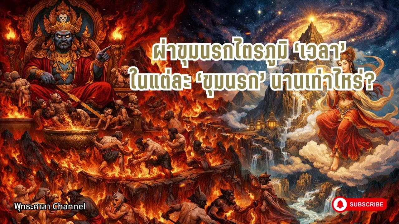 เวลาในแต่ละขุมนรก ยาวนานต่างกัน ต้องใช้กรรมนานเท่าไหร่?