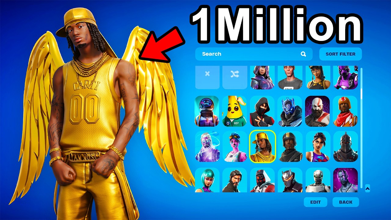 $0 vs $1,000,000 Fortnite Account Upgrade!