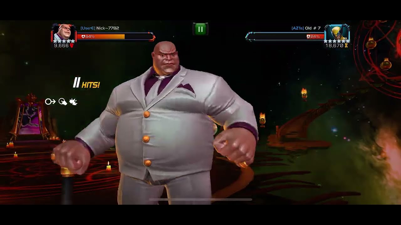 Kingpin vs Wolverine in mcoc 