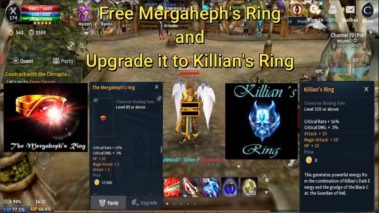 Cabal Mobile Ph - How To Get Free Mergaheph Ring and upgrade it to Killian Ring (Tagalog)
