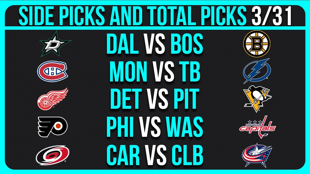 NHL Picks Today Tuesday 3/31/26 | NHL Picks and Predictions | NHL Best Bets