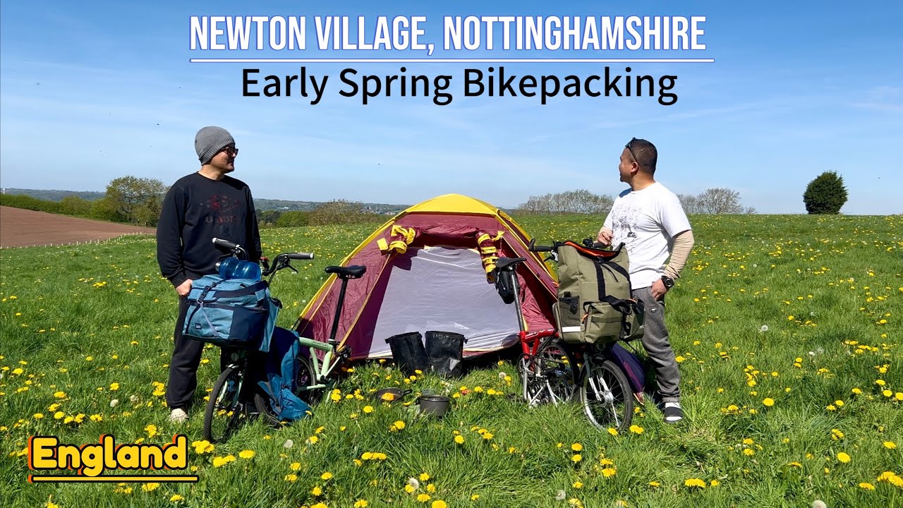 Spring Escape on a Brompton, Bikepacking & Camping in Newton Village , Nottinghamshire, England