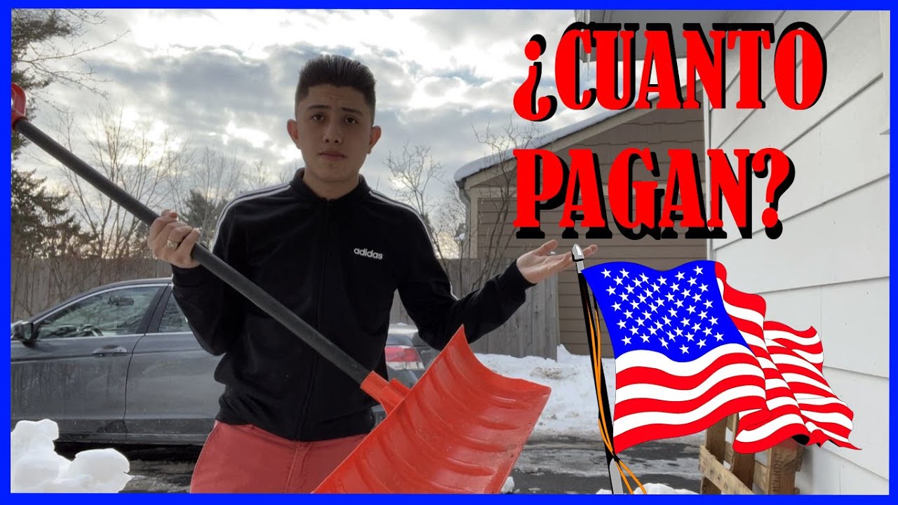 ¿Cuanto pagan por quitar la nieve en USA?🇺🇸❄️🥶💵