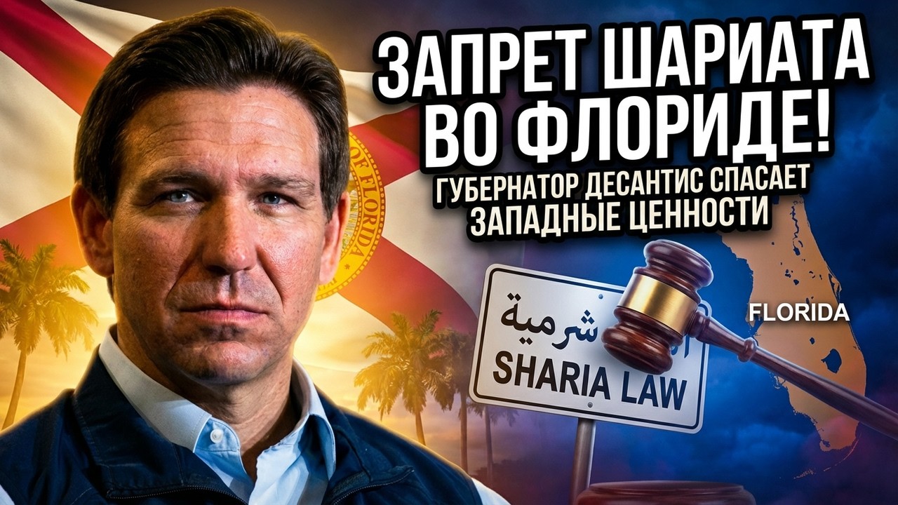 Во Флориде хотят запретить шариат. Губернатор Флориды спасает западные ценности в своем штате.