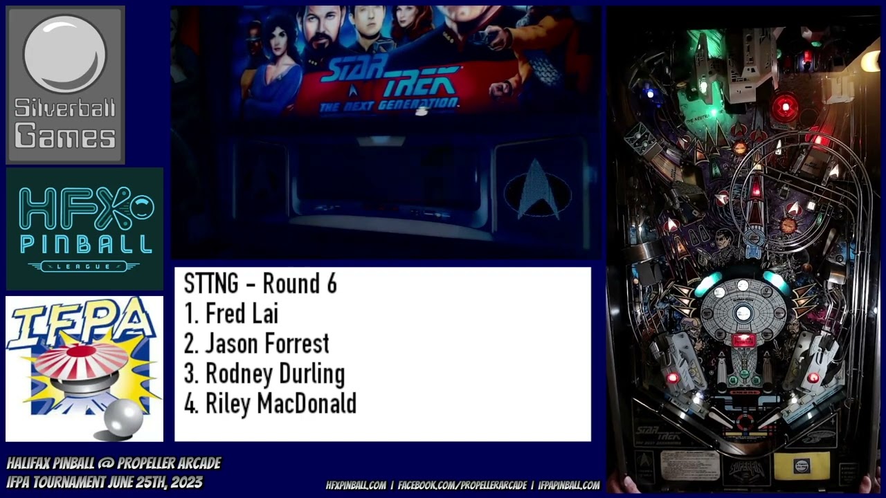 Chocolate Lake Pinball Tournament - June 25th 2023 - Star Trek the Next Generation - Round 6