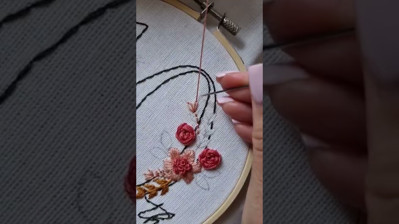 Super quick Lazy Daisy stitch tutorial
