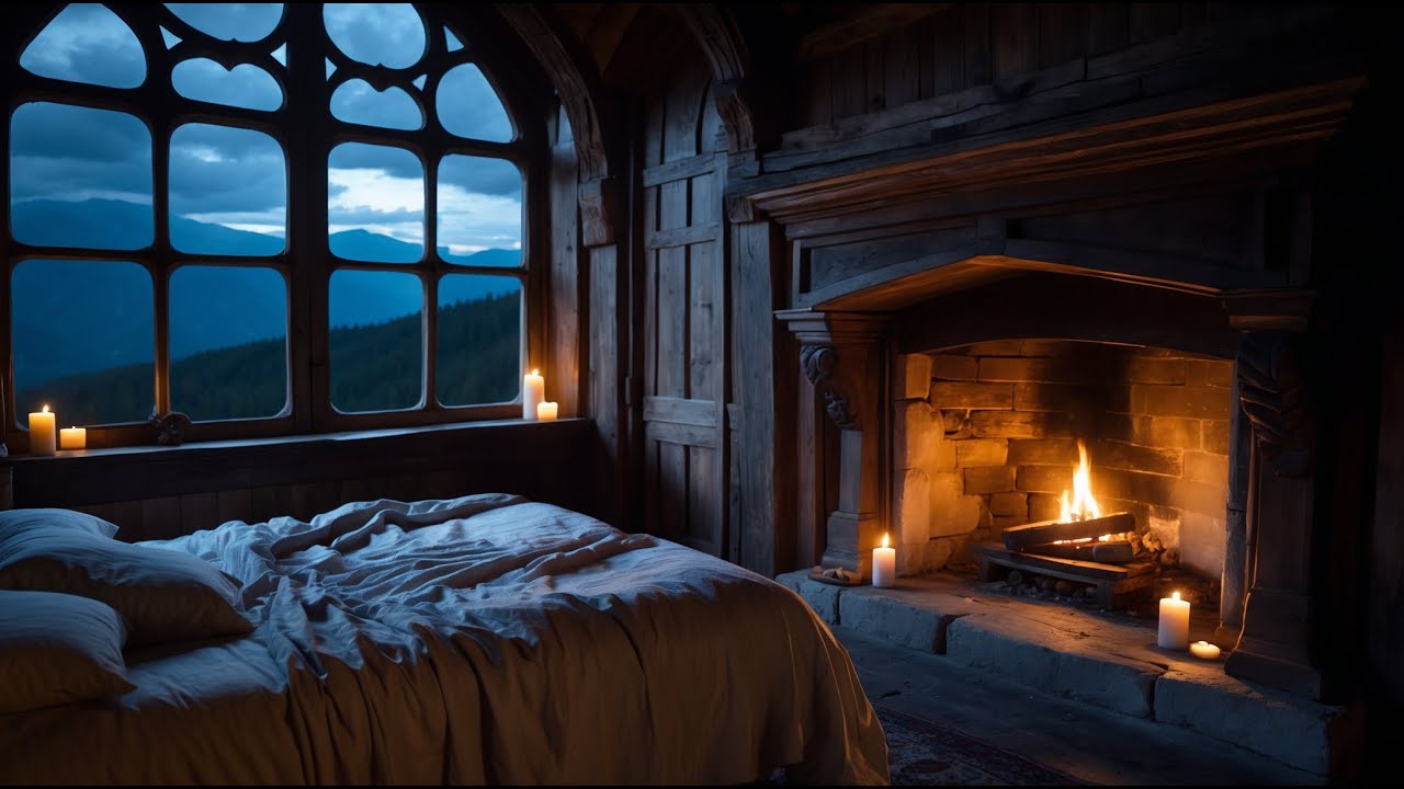 Sleepy Valley Hearth | Fire and Rain for Deep Sleep and Cozy Rest