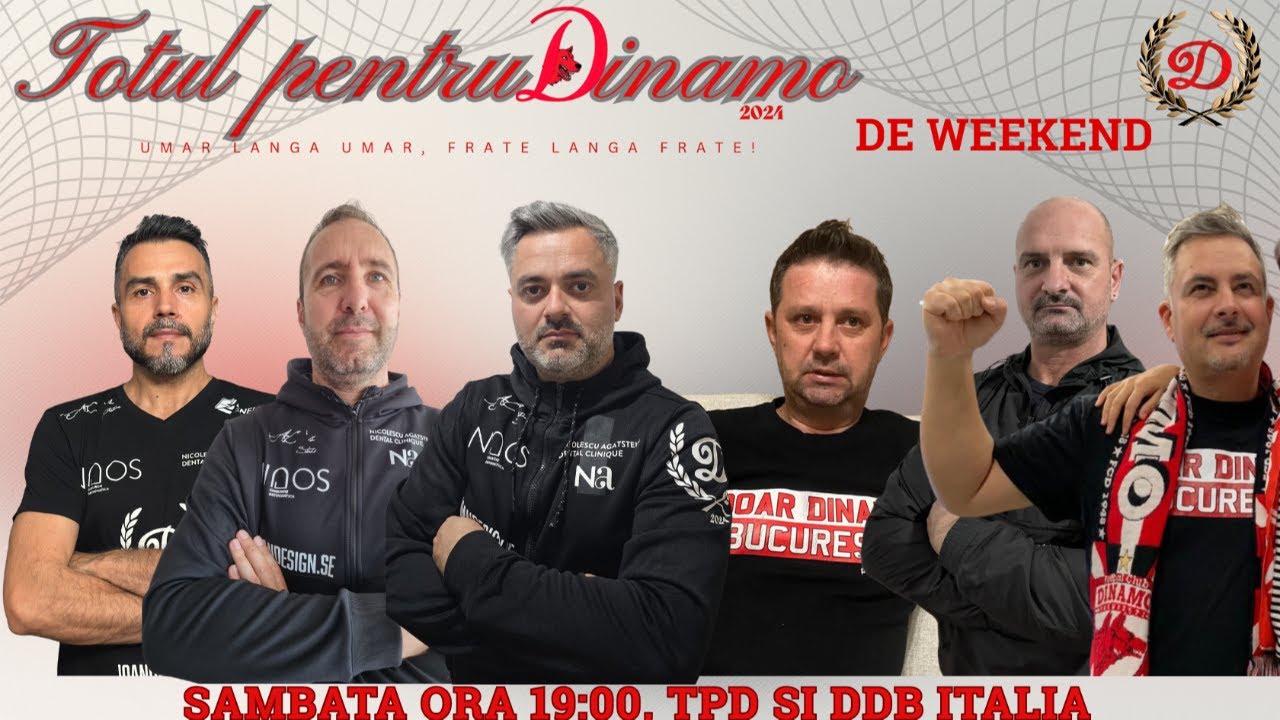 Totul pentru Dinamo de weekend, astăzi  ora 19:00!