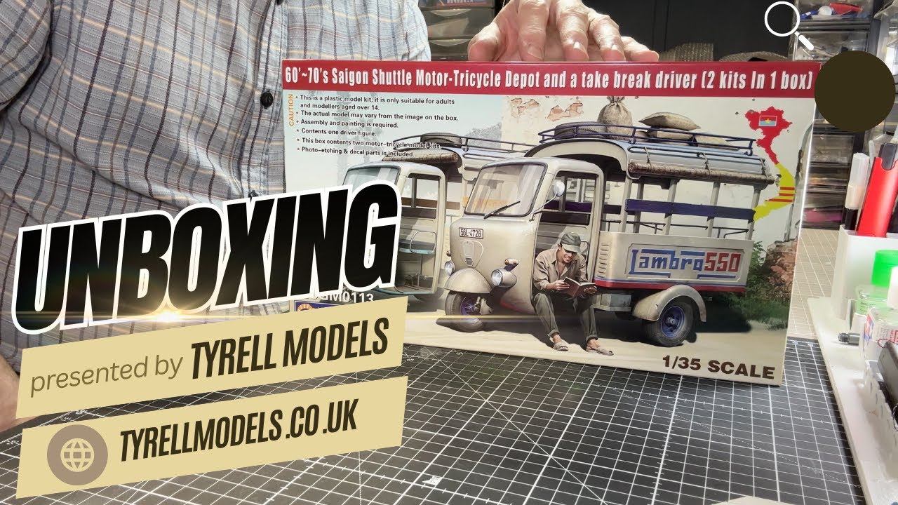 🔍 Unboxing: Gecko Models Vietnam Saigon Shuttle Tricar Plus Driver & Passengers