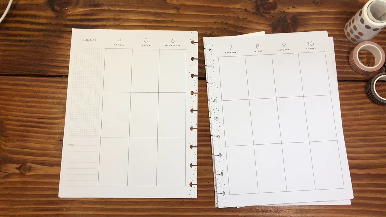 Silent Plan With Me in the 9-disc custom planner