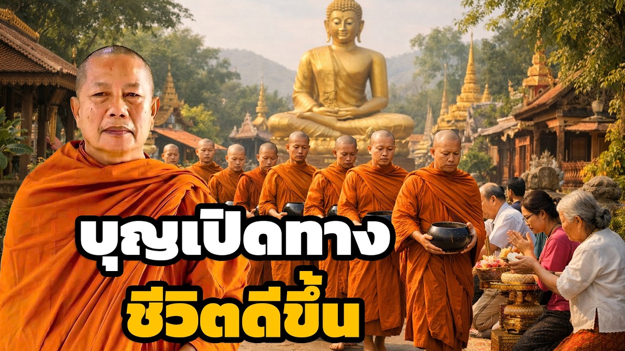 คนที่หมั่นทำบุญ ไม่อด ไม่อยาก ไม่ยาก ไม่จน  ธรรมะคลายทุกข์ พระมหาบุญช่วย ปัญญาวชิโร 4