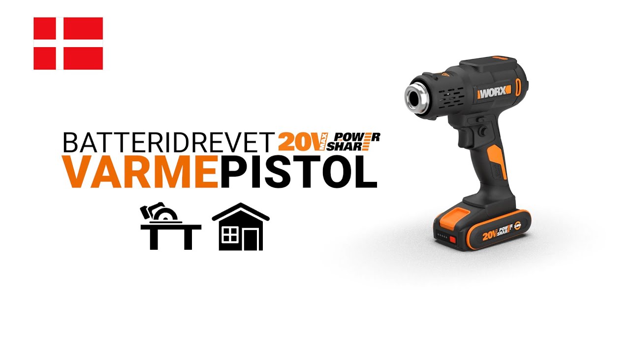 WX 015 BATTERIDREVET VARMEPISTOL DA