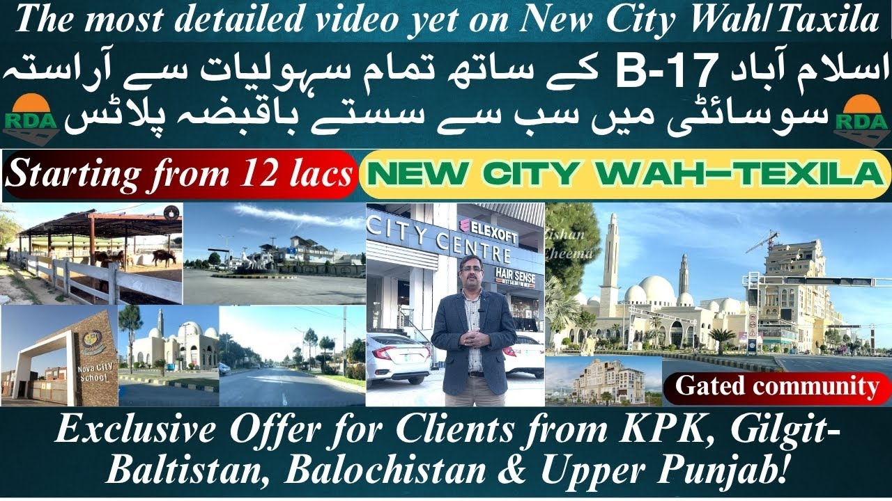 New City Wah Phase 2 Site Visit | Taxila | Block A to F & L to O plots for Sale New City Wah Cantt