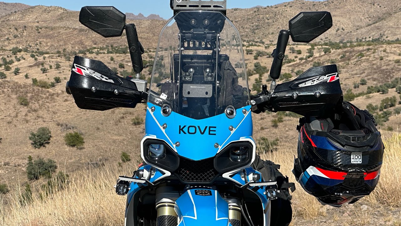 North of the border with Mexico riding my Kove 450