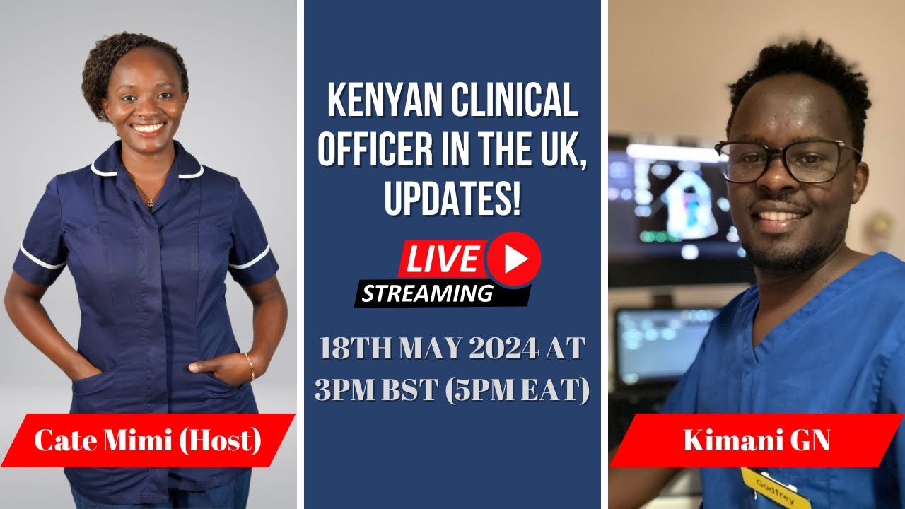 EXCITING UPDATES from a Kenyan Clinical Officer in the UK!!