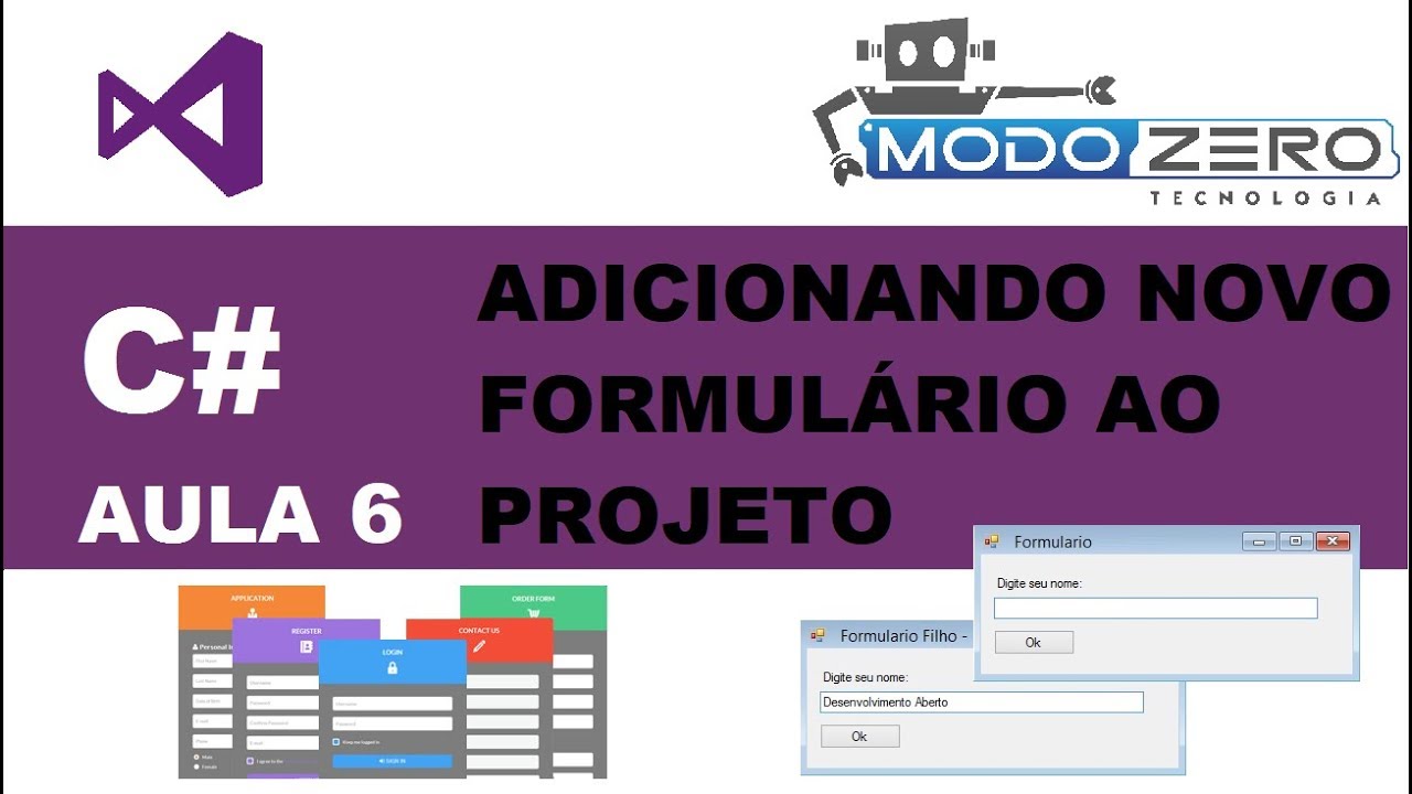 COMO ADICIONAR NOVO FORM | Curso C# Visual Studio