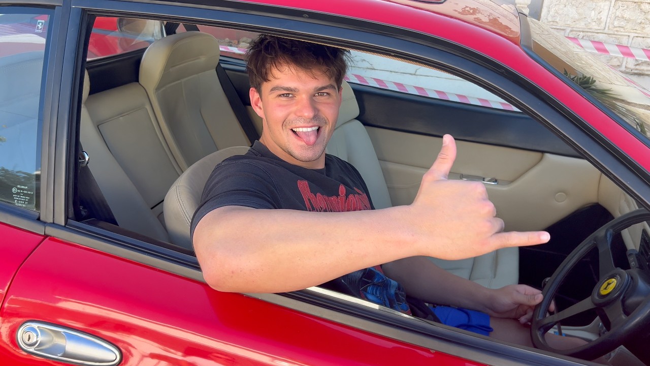 I drove a Ferrari!!?? Hitting legs at new gym! Veelog #4