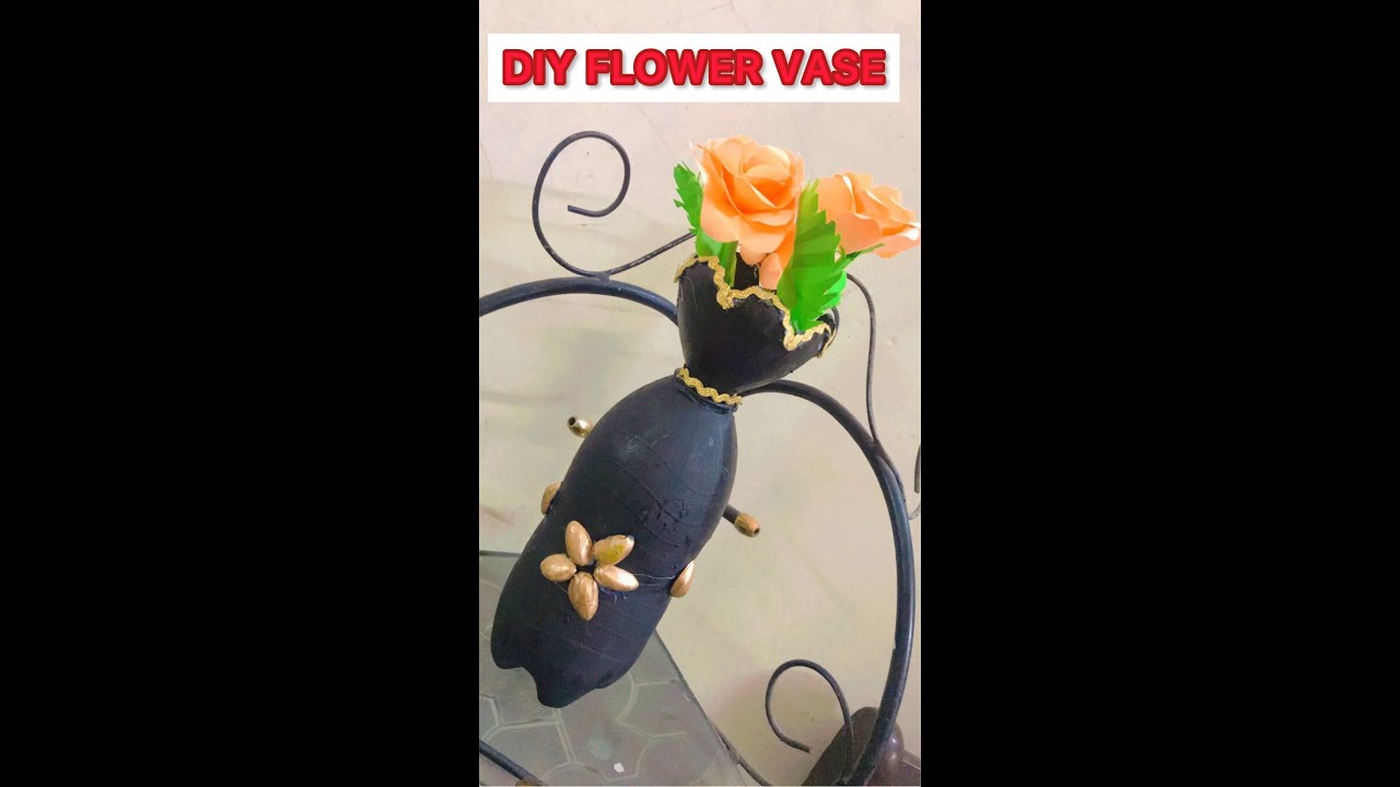 HOW TO MAKE DIY FLOWER VASE #diyflowervase #artandcraft