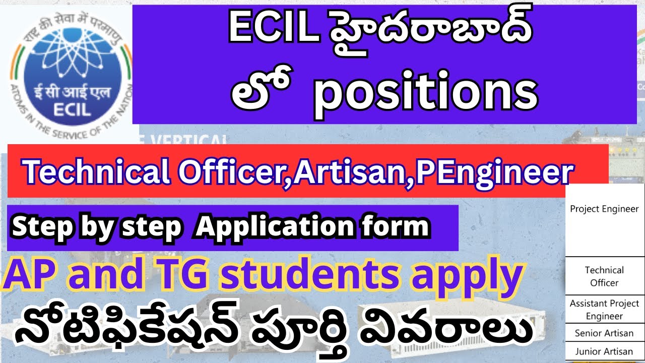 ECIL Apply Online 2025|ECIL Hyderabad Technical Officer artisan recruitment Application Process|ECIL
