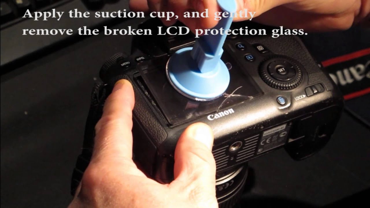Replacement of LCD protection glass on Canon 6D