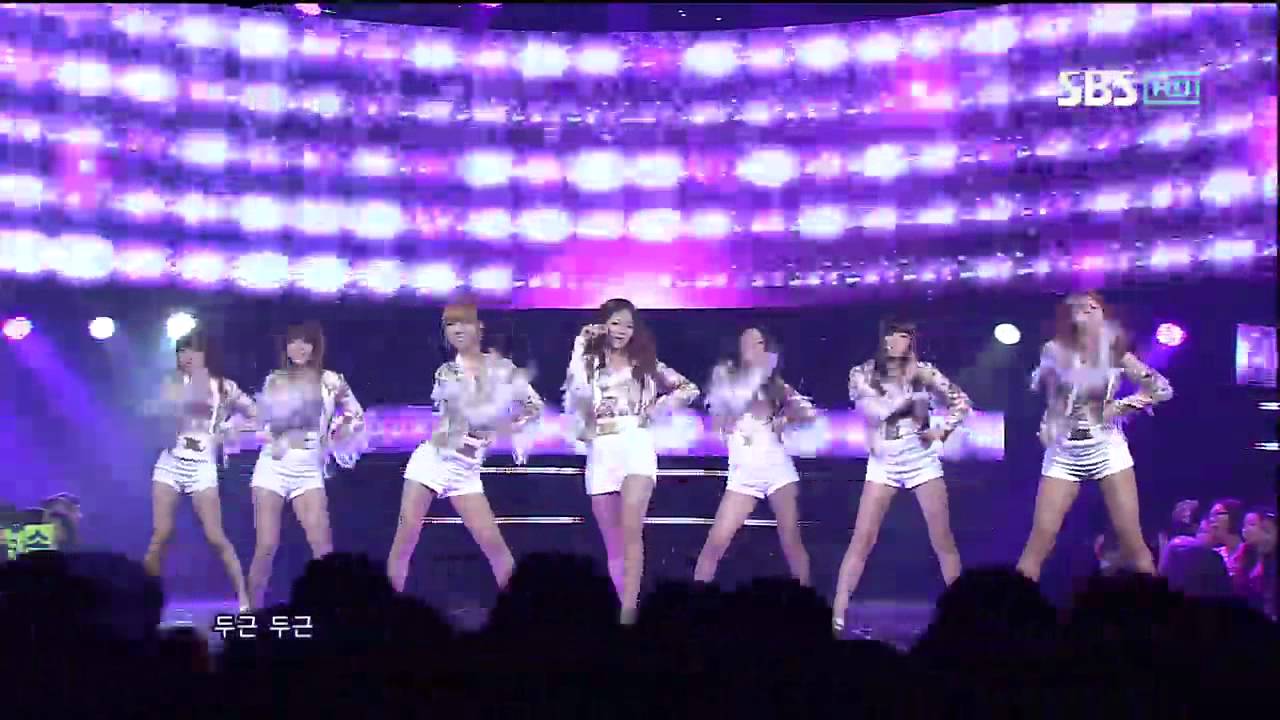 AOA [ELVIS] @SBS Inkigayo Популярная песня 20120819