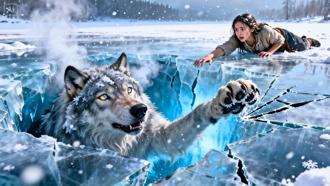 One Choice Changed Everything — She Pulled 20 Wolves From Ice, Ending With the Alpha King