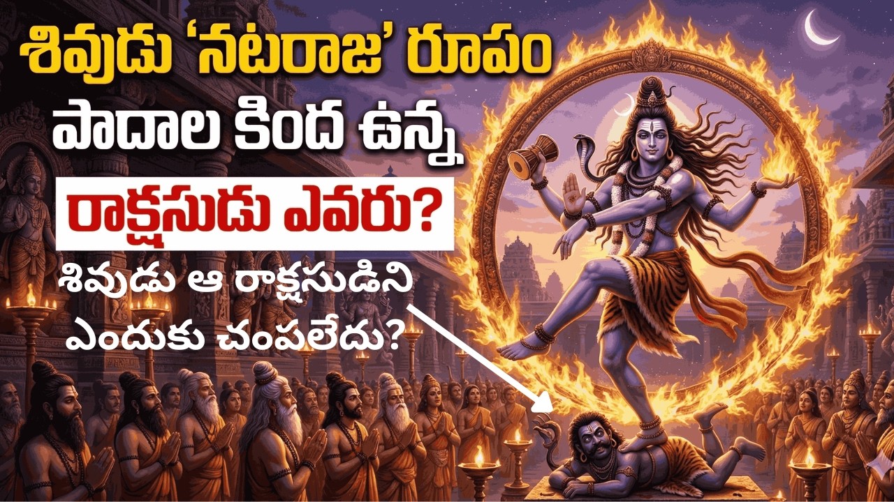 శివుడు 'నటరాజ' రూపం పాదాల కింద ఉన్న రాక్షసుడు ఎవరు? #nataraja #apasmara #shivatandavam #shiva