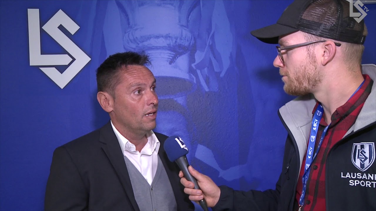LSTV: FC Lausanne Sport - FC Thoune , interview d'après-match avec Pablo Iglesias