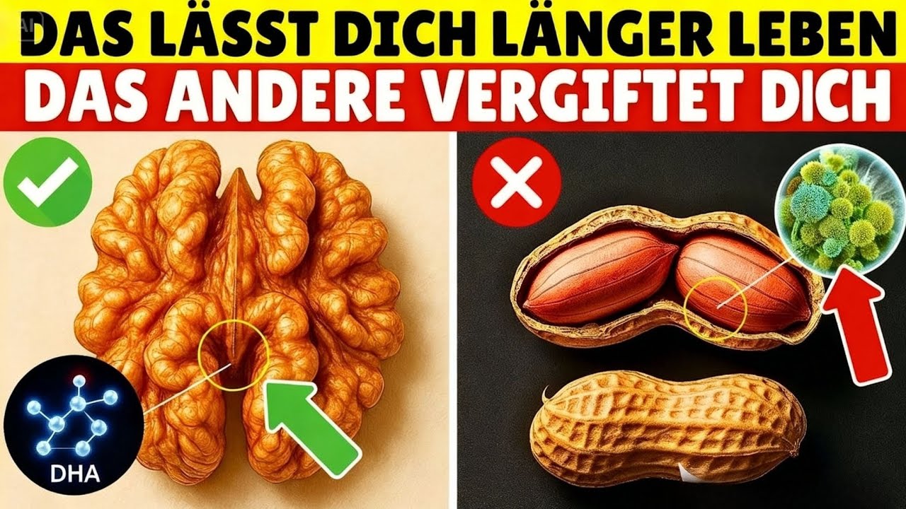 ❌ 4 Nüsse ab 60, die Sie unbedingt meiden müssen – und 4 Nüsse, die Ihr Gehirn & Herz schützen 🧠❤️