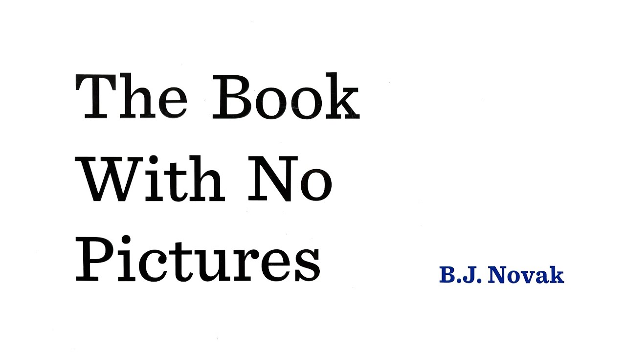 The Book With No Pictures – 📄 Hilarious read aloud of a kids book with no pictures!