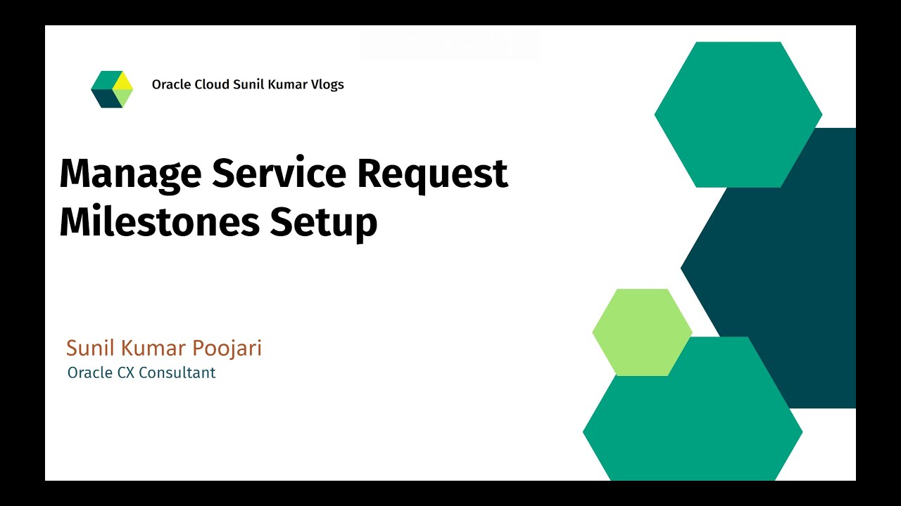 Manage Service Request Milestones Setup