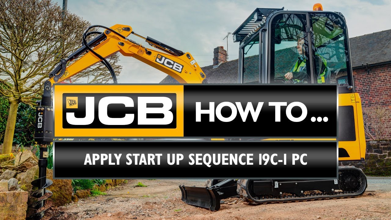 How to start a JCB 19C-1 PC mini excavator